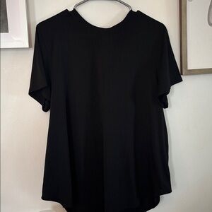 NWOT lululemon black tie back tee